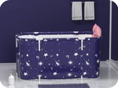 Opvouwbare Bad Volwassen Bad Vat Zweet Stomen Dikker Draagbare Bad Thuis Sauna Isolatie Opvouwbare Bad Bucke-1,2 m blauw