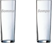 Longdrinkglas gegraveerd - 31cl - Bomma-Bompa