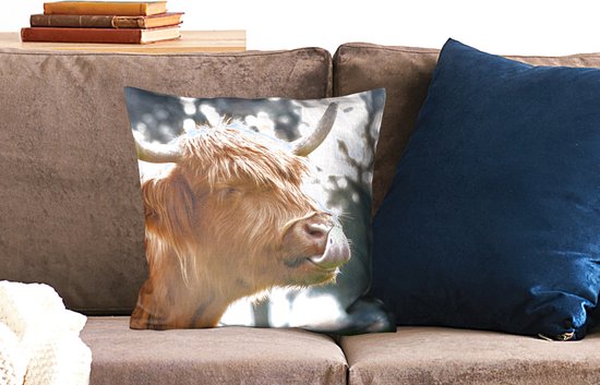 Sierkussen - Arbre à Nez Scottish Highlander - Multicolore - 45 Cm X 45 Cm