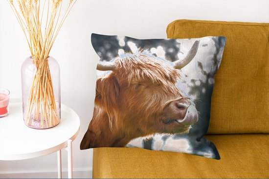 Sierkussen - Arbre à Nez Scottish Highlander - Multicolore - 45 Cm X 45 Cm