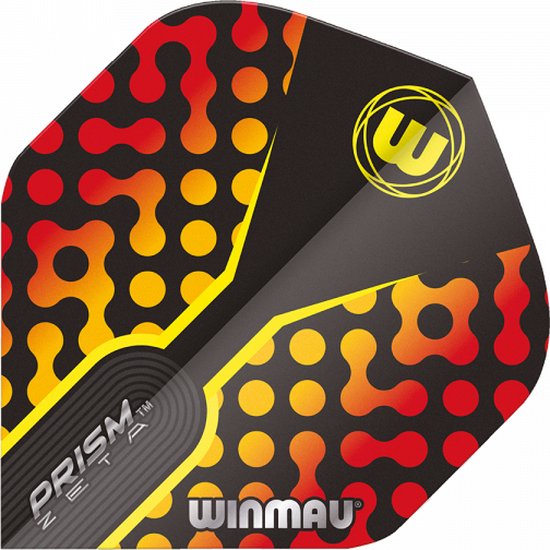 Winmau Prism Zeta Black & Red - Dart Flights van Merkloos — afbeelding 2