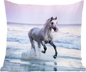 Sierkussen - Paard Zee - Bruin - 50 Cm X 50 Cm