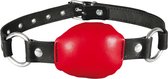 XXDREAMSTOYS Gag Leather ball Zwart/Rood