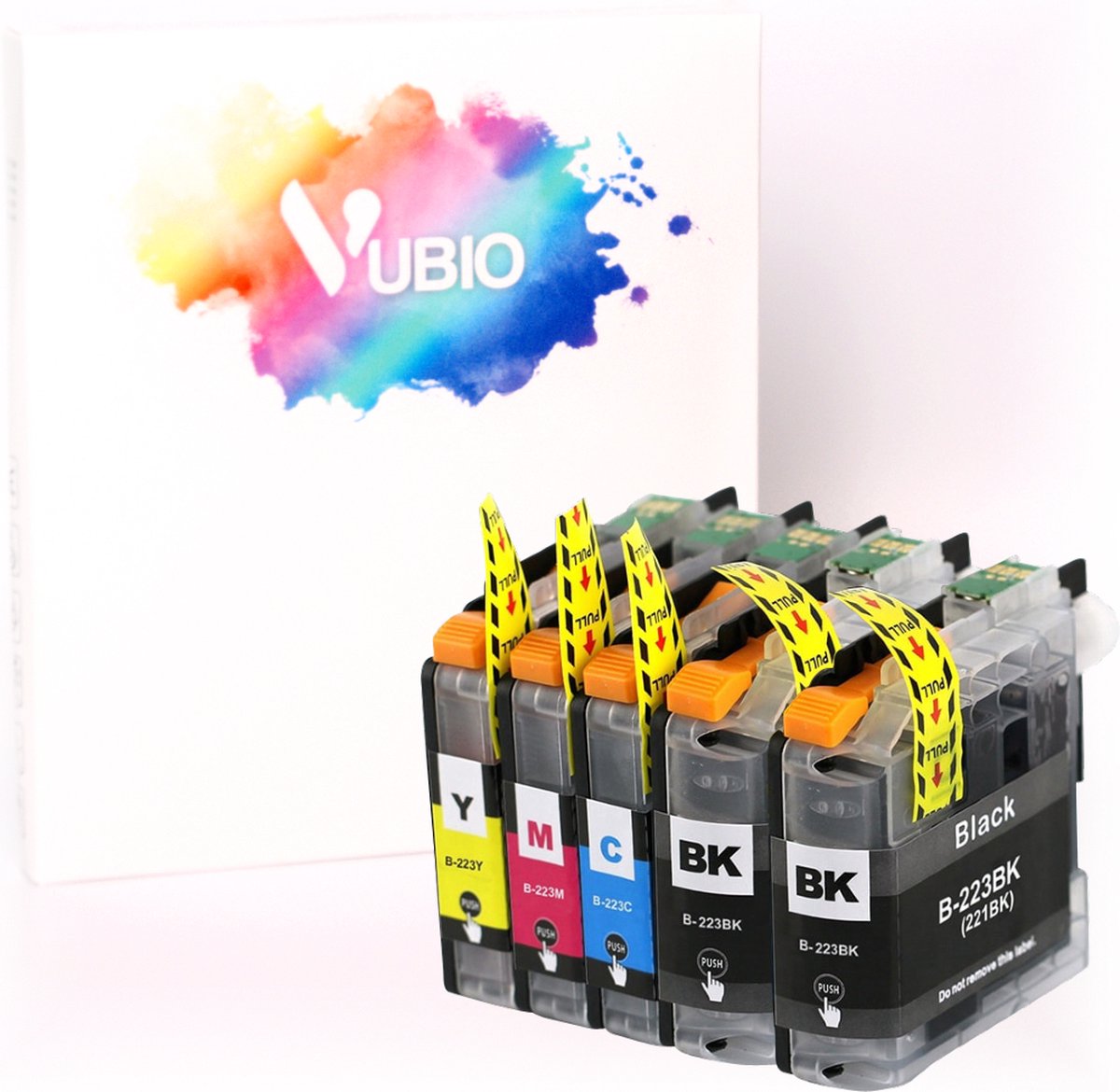 VUBIO LC223XL Cartridges Geschikt Voor Brother Printer - 5 Inktpatronen