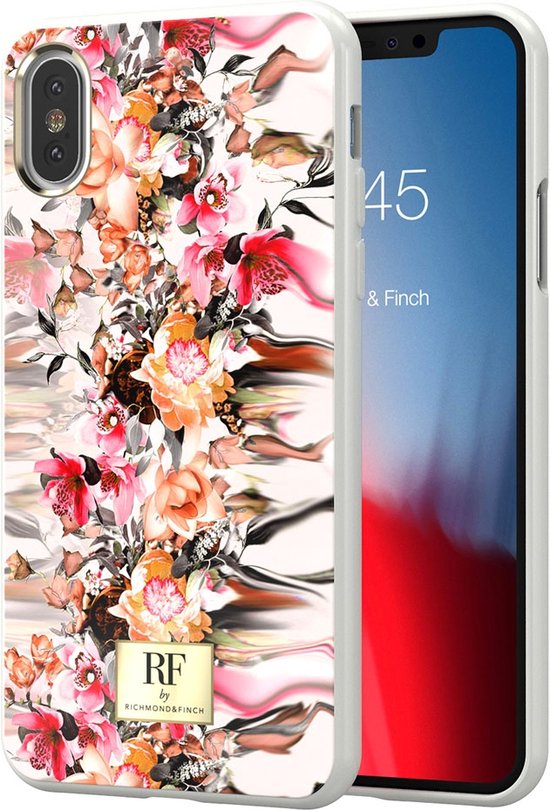 Richmond Finch iPhone Xs Max Hoesje RF Series Marble Flower