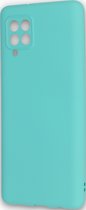 HB Hoesje Geschikt voor Samsung Galaxy A22 5G Turquoise - Siliconen Back Cover