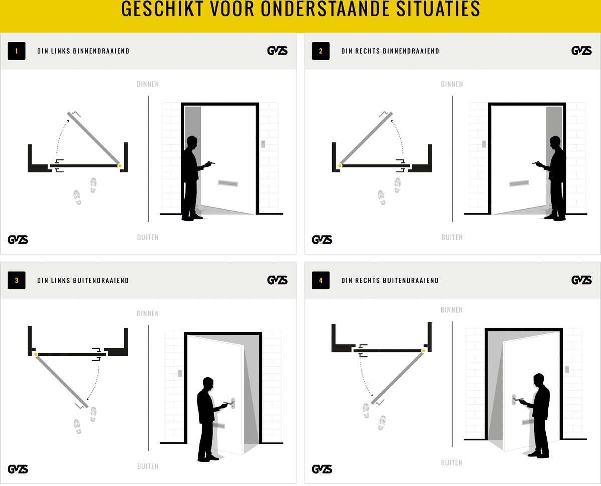Insteekslot - RVS geborsteld - RVS - Lips - Lips 2423 - cilinderslot rechte hoek links-rechts RVS