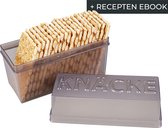 Hoppler cracker bewaardoos + Recepten Ebook - Vershouddoos - Zwart