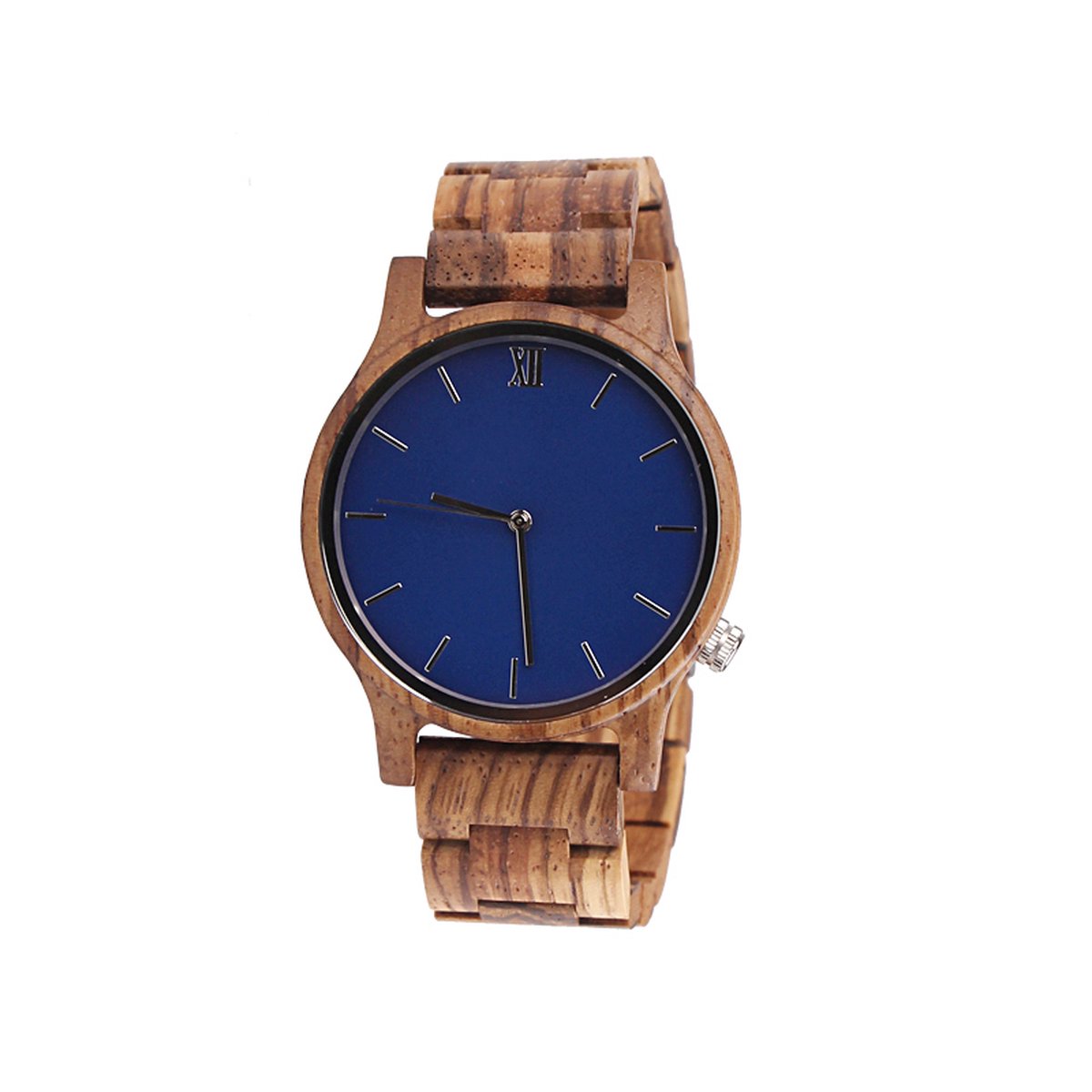 Houten horloge | Marine Blue | Sandelhout | Houten horloge heren | Houten horloge dames