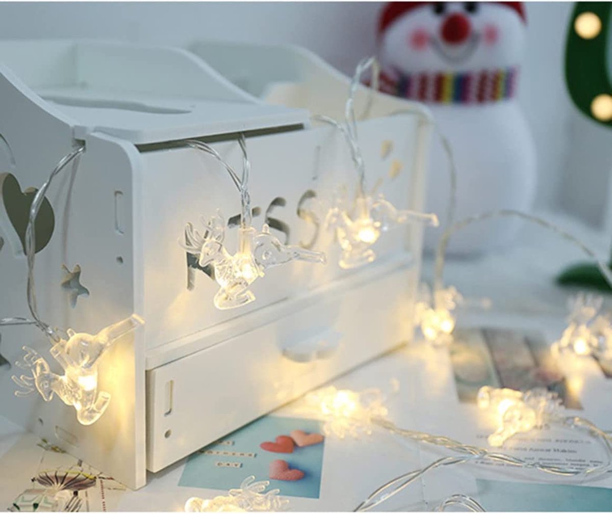 Kerstdecoratie, led-kerstboom van hout met ster, 2 stuks verlichte kerstboom met led-lichtsnoer, timer, kerstdecoratie, houten boom, lichtgevend voor tafeldecoratie, kerstdecoratie, binnen
