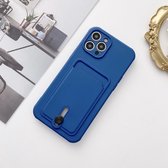 Blauw iPhone Hoesje met Pasjeshouder - iPhone 12 Pro Max
