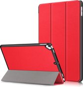 Arara Hoes Geschikt voor iPad (2021/2020/2019) 10.2 inch 9e/8e en 7e generatie hoes - Tri-fold bookcase - Rood