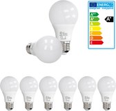 ECD Germany Pakket van 6 E27 LED-lamp 9W - vervangt 60W gloeilamp - neutraal wit 4000K - 589 lumen - kijkhoek 270° - 220-240V - EEK A+ - gloeilamp spaarlamp