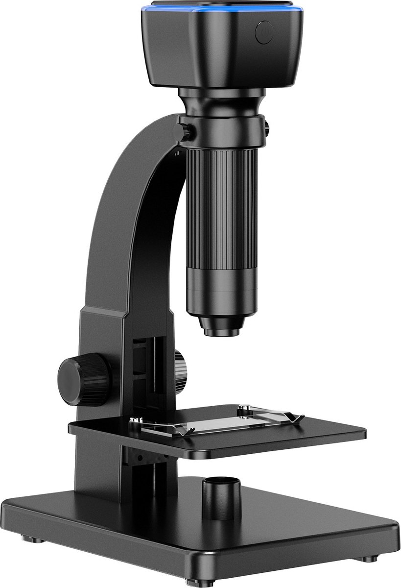 KKMoon® Microscoop met WiFi - LED Microscoop - Digitale Microscoop - LCD-scherm - 2000x Vergroting - Zwart