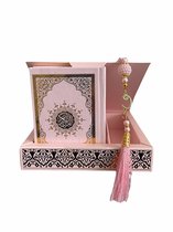 Karton Luxe box met Koran en tesbih Roze