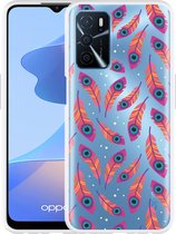 Oppo A54s Hoesje Feather Art - Designed by Cazy