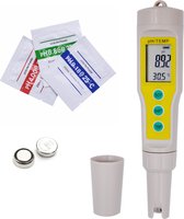 Tool Meister PHM2 - PH Meter - 2 in 1 Watermeter - Thermometer - Backlight LCD - Waterdicht - Inclusief Batterijen