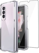 Hoesje geschikt voor Samsung Galaxy Z Fold 3 - Screenprotector - Case Transparant