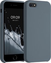 kwmobile telefoonhoesje voor Apple iPhone SE (1.Gen 2016) / 5 / 5S - Hoesje met siliconen coating - Smartphone case in leisteen