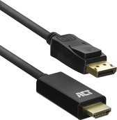 ACT AC7550, 1,8 m, DisplayPort, HDMI Type A (Standard), Mâle, Mâle, Droit