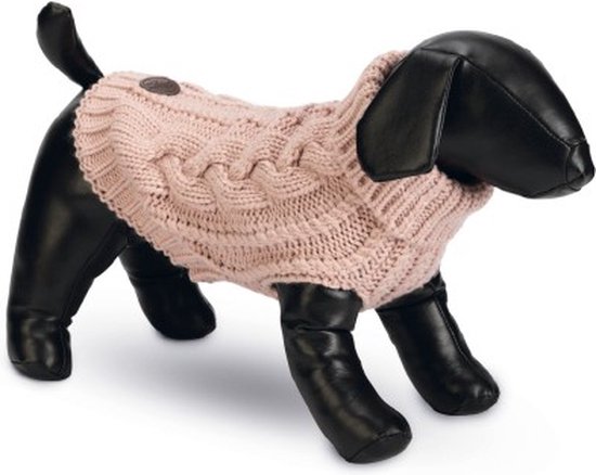 Designed by Lotte Haida - Hondentrui - Roze - Maat XS - ruglengte  20 cm