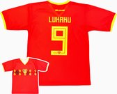 Voetbalshirt - België - Lukaku - Rood - Volwassenen - Medium