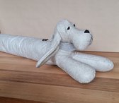 J-Line Deurstop Hond Imitatie Leder Beige