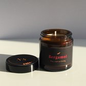 Nina Studio | Geurkaars Classic - Bergamot | Natural sojawas | Decoratie | Scented candle |Handmade
