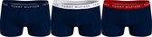 Tommy Hilfiger  Trunk Heren 3 Pack Boxershorts - Blauw - Maat XL