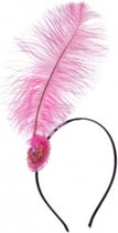 Carnival Toys Hoofdband Charleston Dames Roze One-size