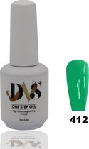 Gellak - Long Lasting One Step Gel - Cruelty Free - Dierproefvrij/gifvrij - 3 in 1 gel - High Gloss - Kleur Groen Neon - Gel Nagels - Gel nagellak - UV/LED #412 -15ml