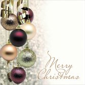 Kerst kaartjes - 20 stuks - Cadeau kaartjes-7 x 7 cm - met boorgaatje