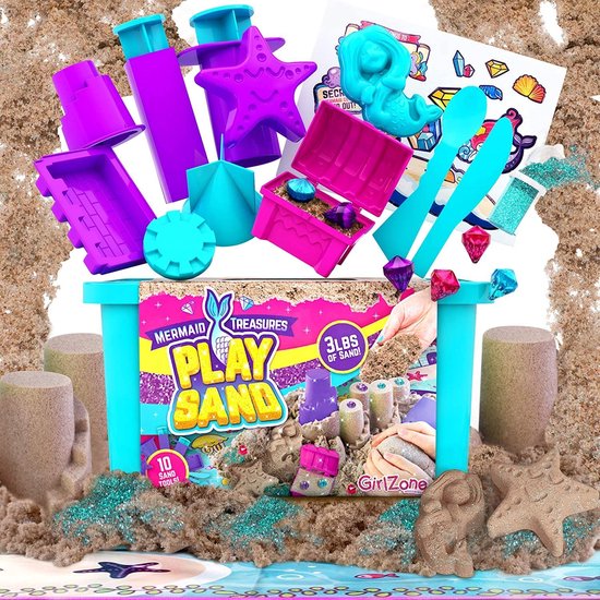 CREATIEVE KIT voor kinderen DIY ZEEMEERMIN - maak je eigen mozaïekfiguur Laat uw