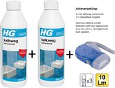 HG kalkweg concentraat 500 ml - 2 stuks + Zaklamp/Knijpkat