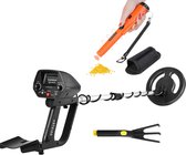 ODISUS Metaal Detector voor Goud, Munten, Sierraden, ... - Metaaldetector voor Kinderen & Volwassenen - 20 cm Detectie Diepte - 78 tot 103 cm Lang - Inclusief Pintpointer & Rasp