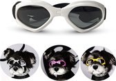 Hondenbril - UV Zonnebril hond - Hondenbril voor Kleine en Middelgrote honden - Wit