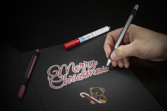 Schneider - Paint-it 020- Liner métallique - 1-2mm - 1pc. - rouge vintage métallisé - S-ML02001081