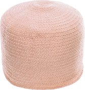 Kave Home - Poef Daiana rond roze van katoen Ø 40 cm