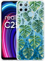 Realme C25Y Hoesje Palm Leaves Large - Designed by Cazy
