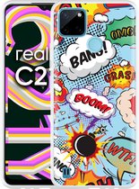 Realme C21Y Hoesje Comic - Designed by Cazy