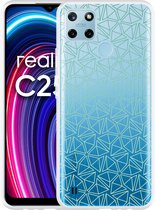 Realme C25Y Hoesje Triangles - Designed by Cazy