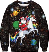 Kerst trui unicorn in space