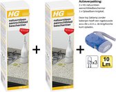 HG natuursteen aanrechtbladbeschermer - 2 stuks + Zaklamp/Knijpkat