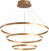 Next trend - Design LED hanglamp - ring - 3 cirkels - 40 60 80 cm - goud