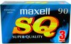 Audio Cassette Tape 3 Pack MAXELL SQ 90  / Uiterst geschikt voor alle opnamedoeleinden / Sealed Blanco Cassettebandjes / Cassettedeck / Walkman / Maxell cassettebandje.