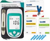 Vitafa 3-in-1 Cholesterolmeter - Urinezuurmeter - Bloedglucosemeter - Suikerstest - Starterset - Cholesterol test voor onderweg