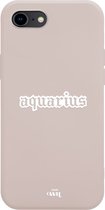 xoxo Wildhearts case voor iPhone 7/8 SE - Aquarius (Waterman) Beige - iPhone Zodiac Case