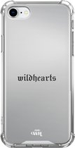 Spiegelhoesje geschikt voor Apple iPhone SE 2022 / SE 2020 / 8 / 7 - Wildhearts Black - Mirror Case
