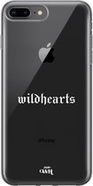 xoxo Wildhearts case voor iPhone 7/8 Plus - Wildhearts White - xoxo Wildhearts Transparant Case