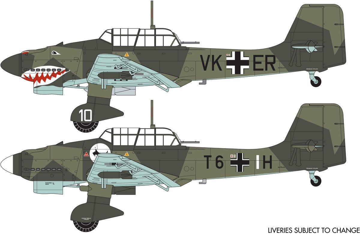 Airfix Modelbouwpakket Militaire voertuigen - 03087A Junkers JU87B-1 Stuka Plastic - 1:72 - Modelbouw